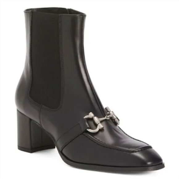 Renatta Jop Leather Ankle Boots with bit hardware size 7 - Picture 3 of 16